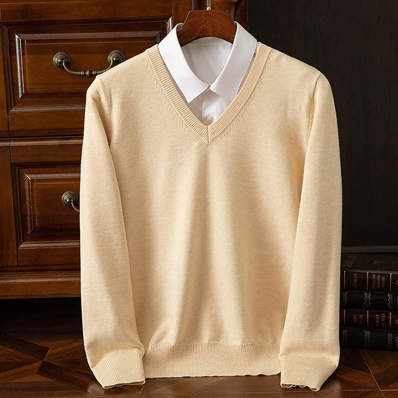 Carter | Men's V-Neck Sweater Soft Knit 12