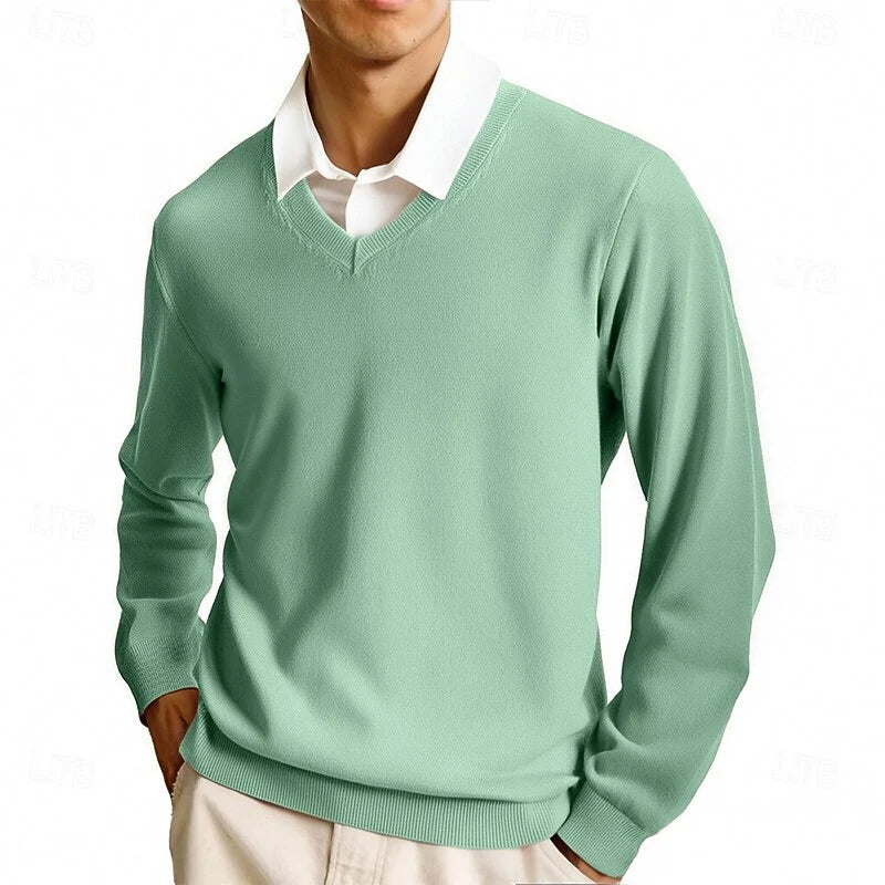 Carter | Men's V-Neck Sweater Soft Knit 2