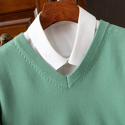 Carter | Men's V-Neck Sweater Soft Knit 3
