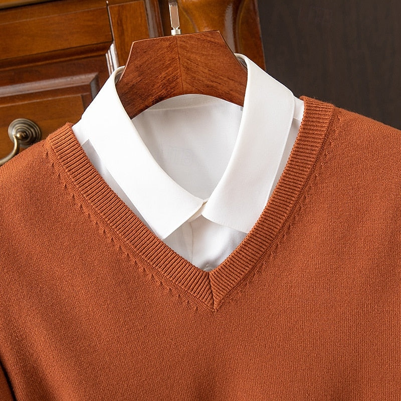Carter | Men's V-Neck Sweater Soft Knit 7