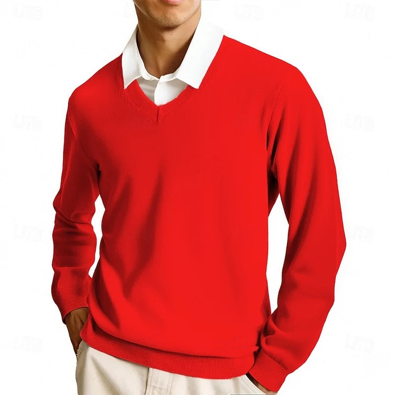 Carter | Men's V-Neck Sweater Soft Knit 8