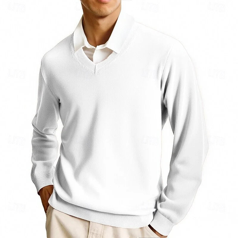 Carter | Men's V-Neck Sweater Soft Knit 9