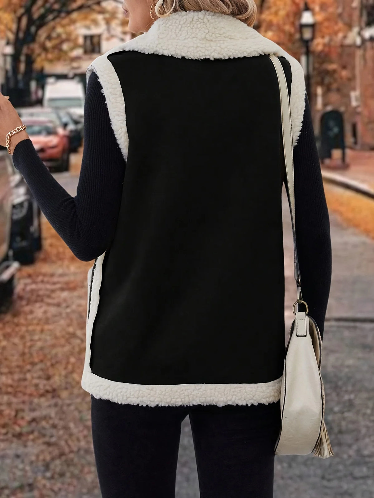Cecily | Cosy Lined Lapel Gilet 8
