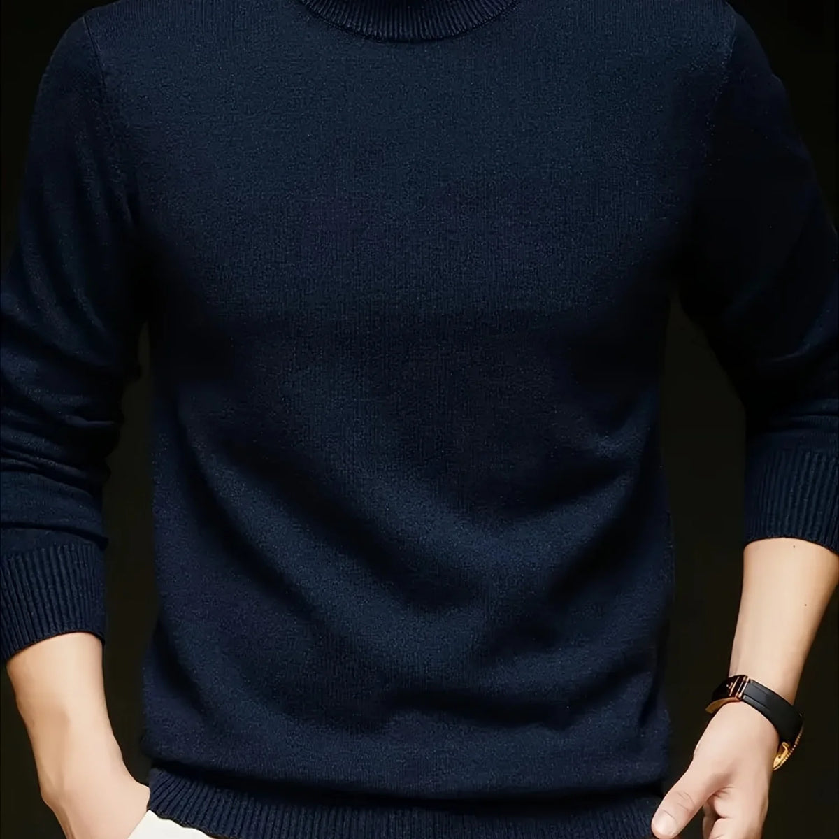 Cedric | Men's Mock-Neck Sweater Soft Warm Fit 1