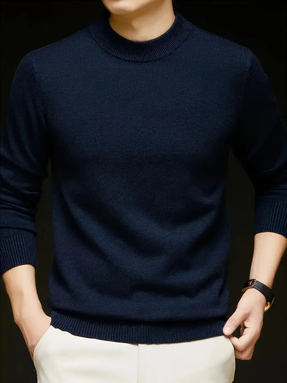Cedric | Men's Mock-Neck Sweater Soft Warm Fit 2