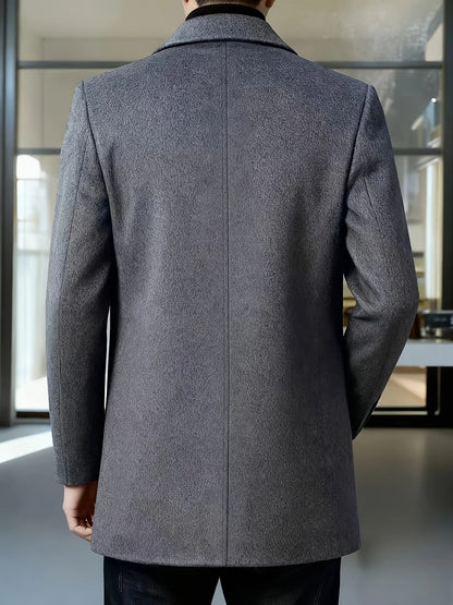 Cedric | Tailored Single-Breasted Overcoat Men 1