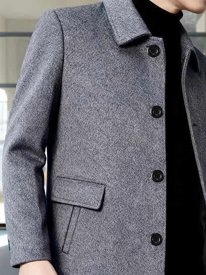 Cedric | Tailored Single-Breasted Overcoat Men 2