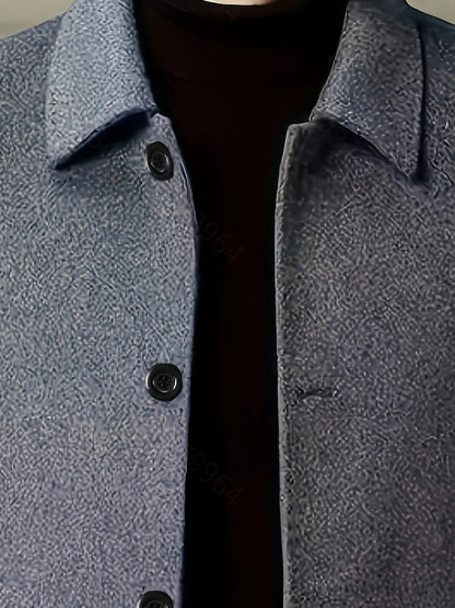Cedric | Tailored Single-Breasted Overcoat Men 4