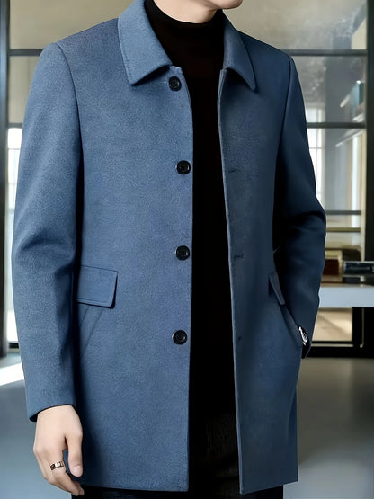 Cedric | Tailored Single-Breasted Overcoat Men 7