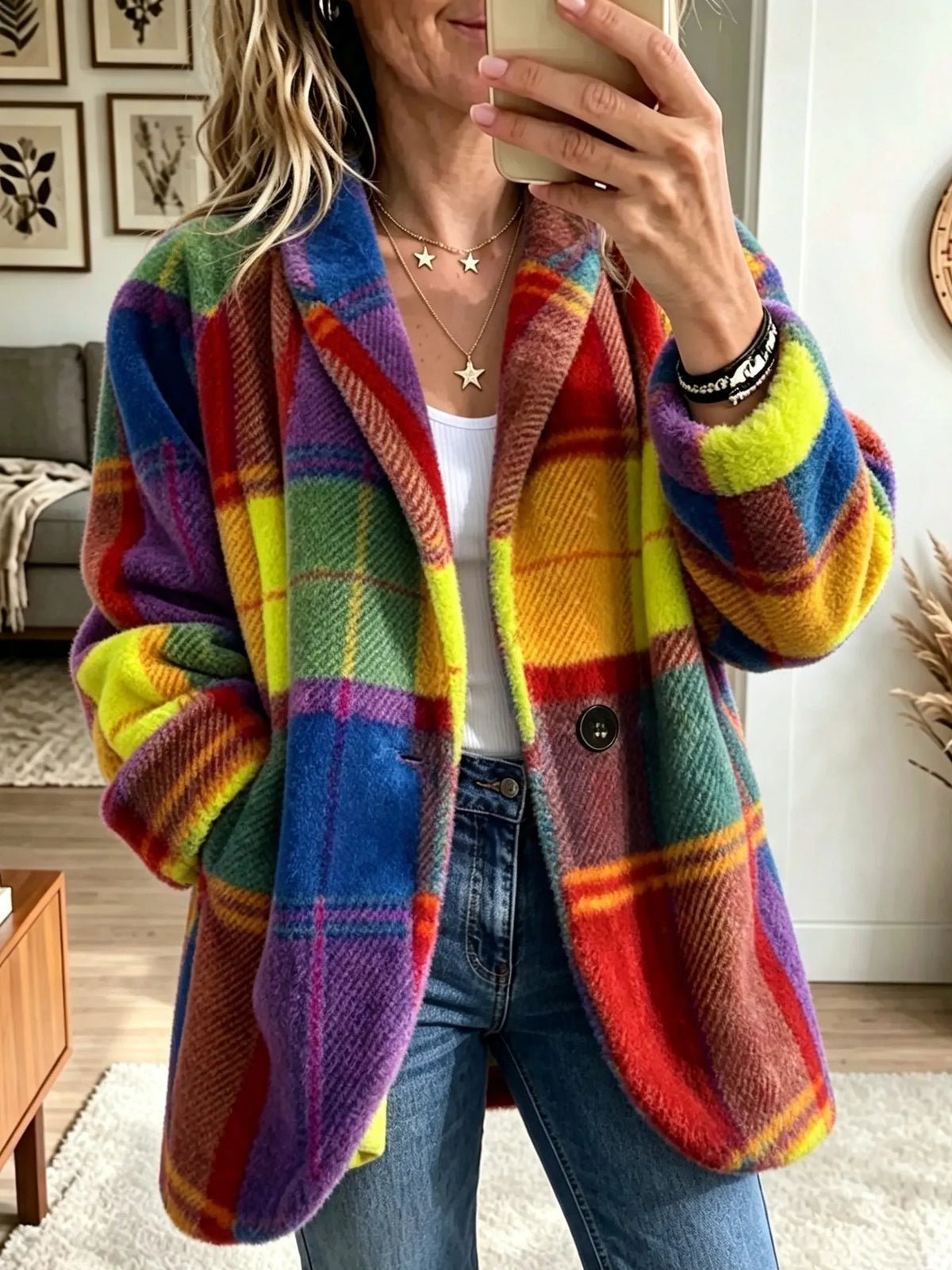 Checked Statement Jacket Marjorie | Women's Jacket 1