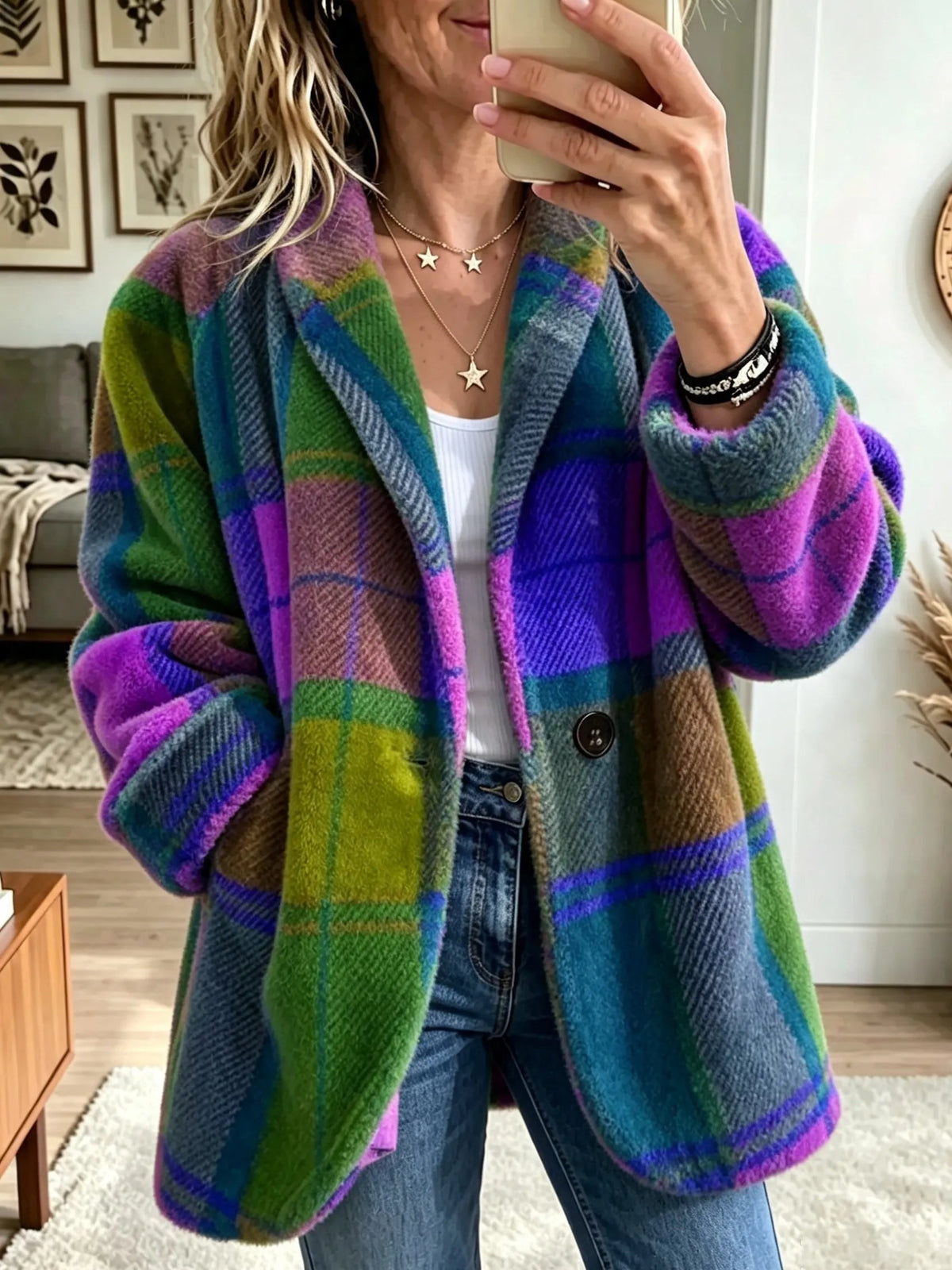 Checked Statement Jacket Marjorie | Women's Jacket 2