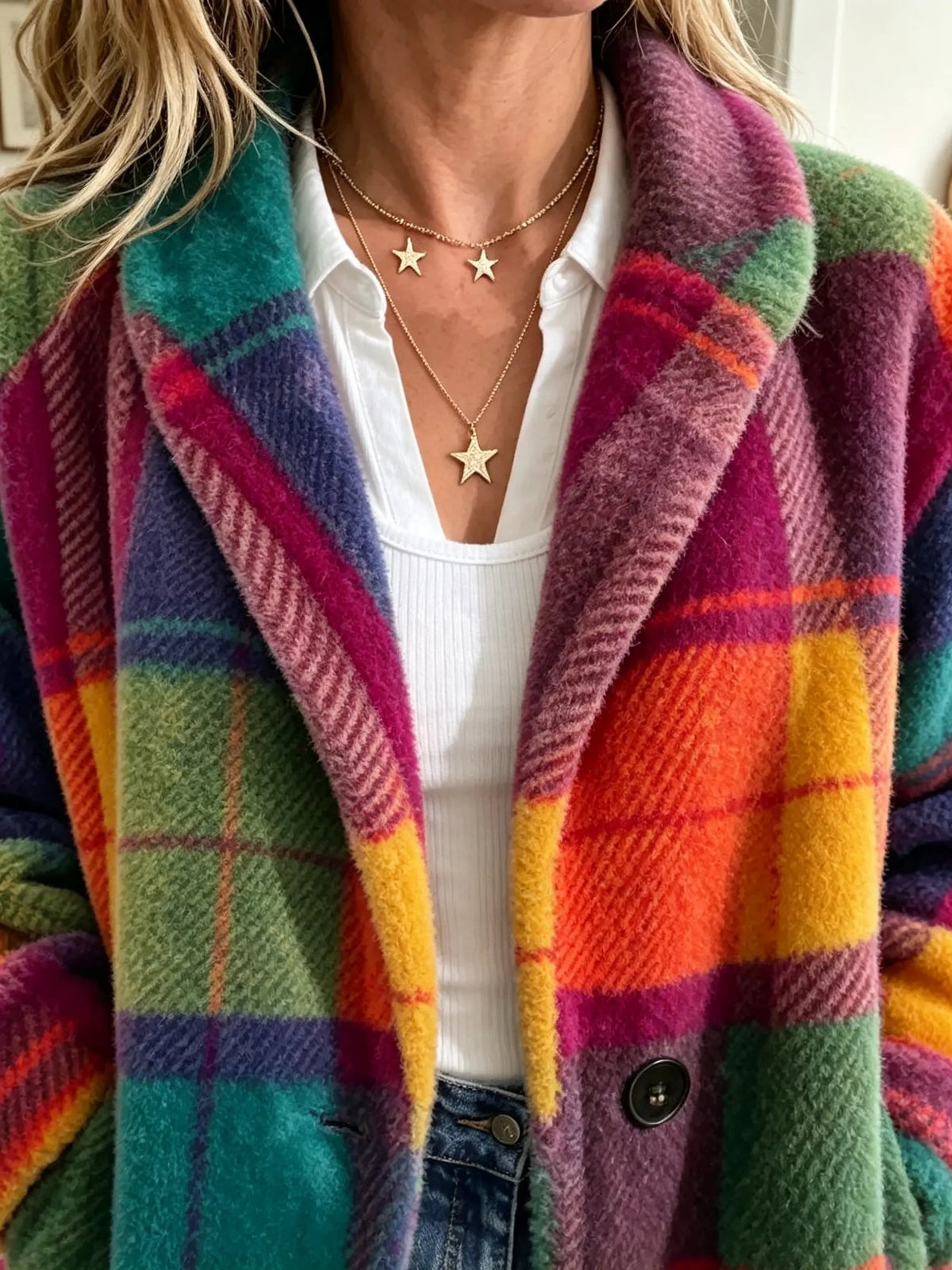 Checked Statement Jacket Marjorie | Women's Jacket 3