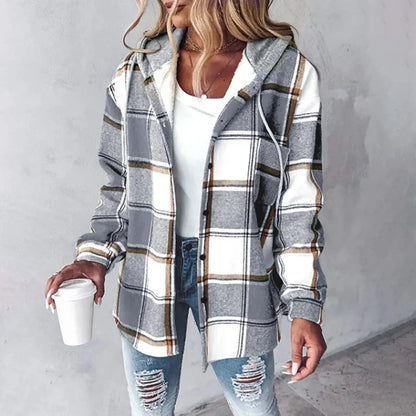 Checked Wool Coat | Women's Autumn Outerwear 1