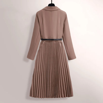 Classic Pleated Black Midi Skirt | Women's Elegant Fashion 1
