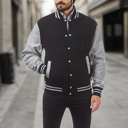 Classic Varsity Jacket | Men's Jacket Casual Outerwear 0