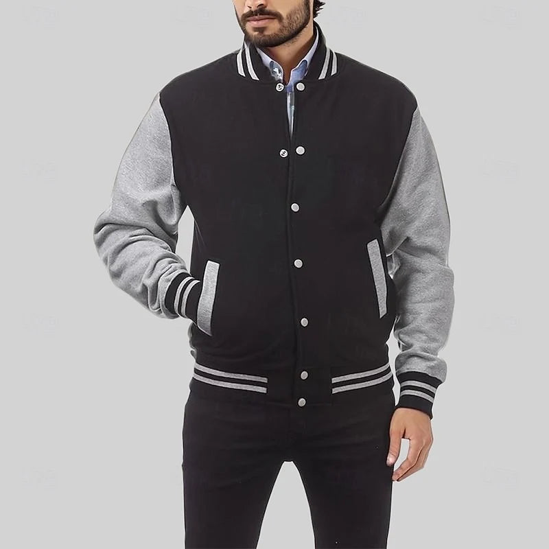 Classic Varsity Jacket | Men's Jacket Casual Outerwear 1