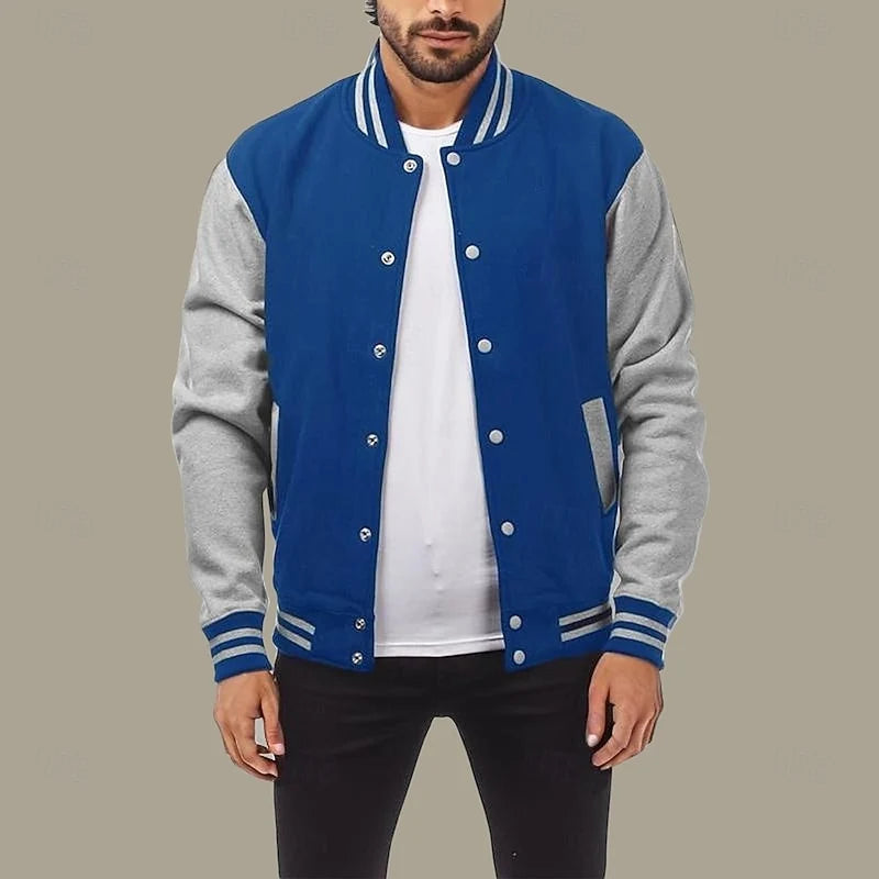 Classic Varsity Jacket | Men's Jacket Casual Outerwear 2
