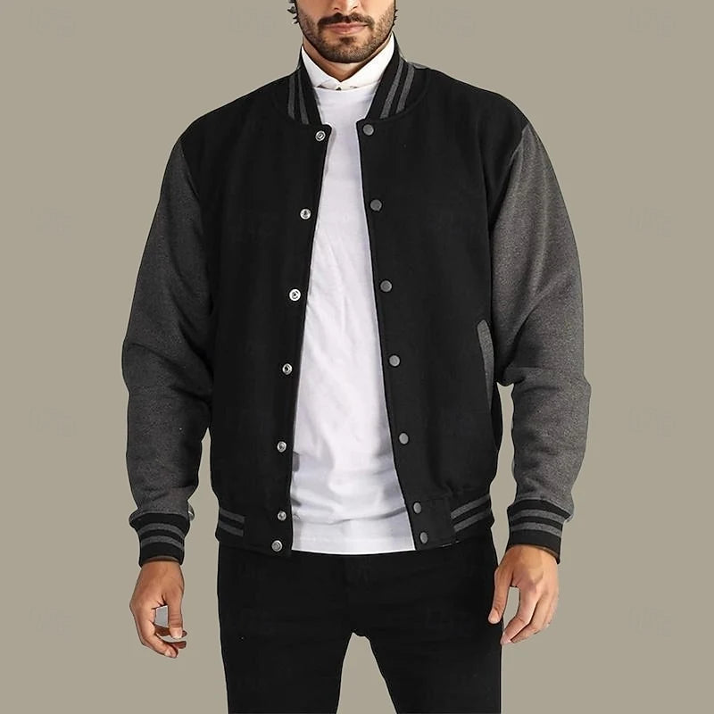 Classic Varsity Jacket | Men's Jacket Casual Outerwear 4