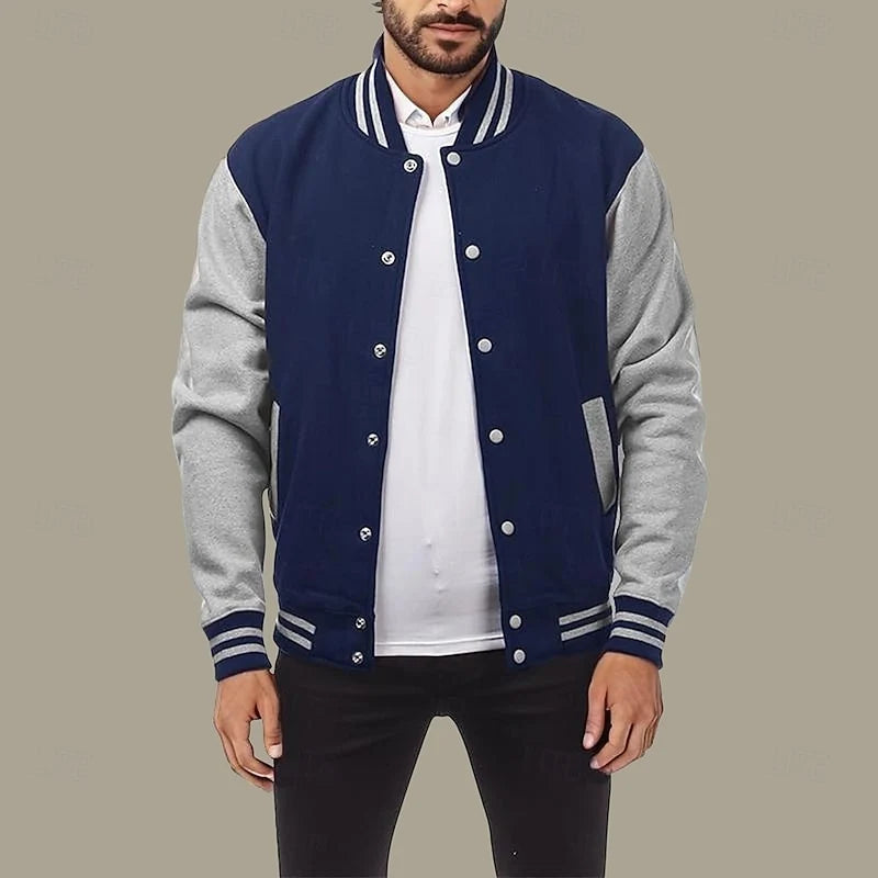 Classic Varsity Jacket | Men's Jacket Casual Outerwear 6