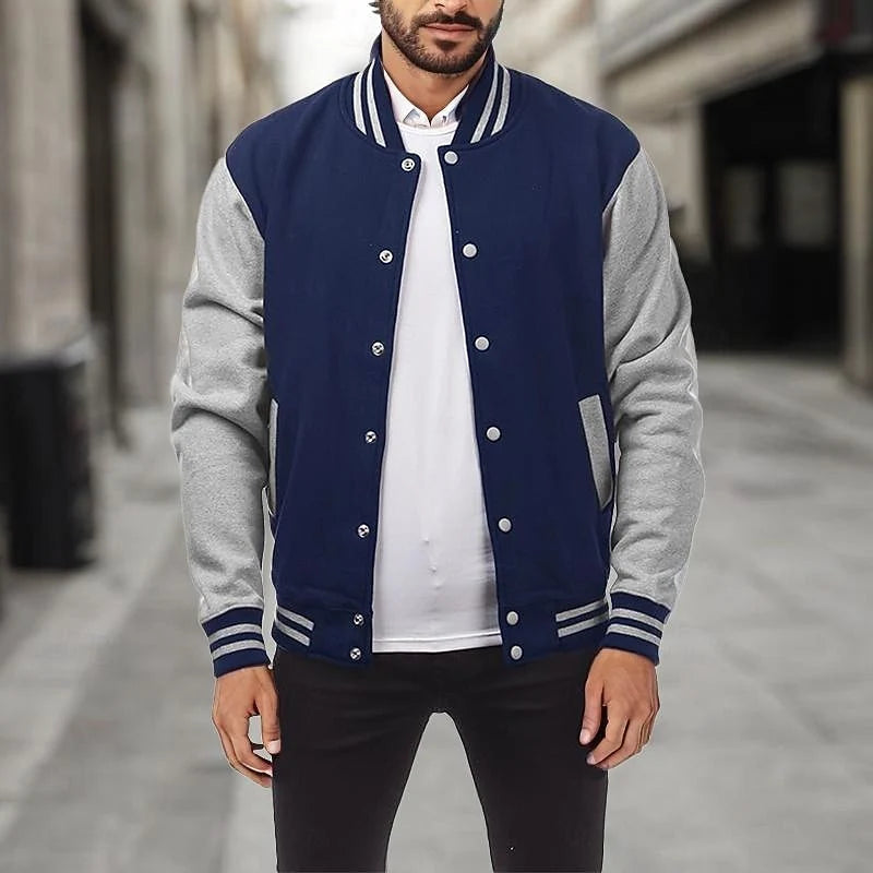 Classic Varsity Jacket | Men's Jacket Casual Outerwear 7