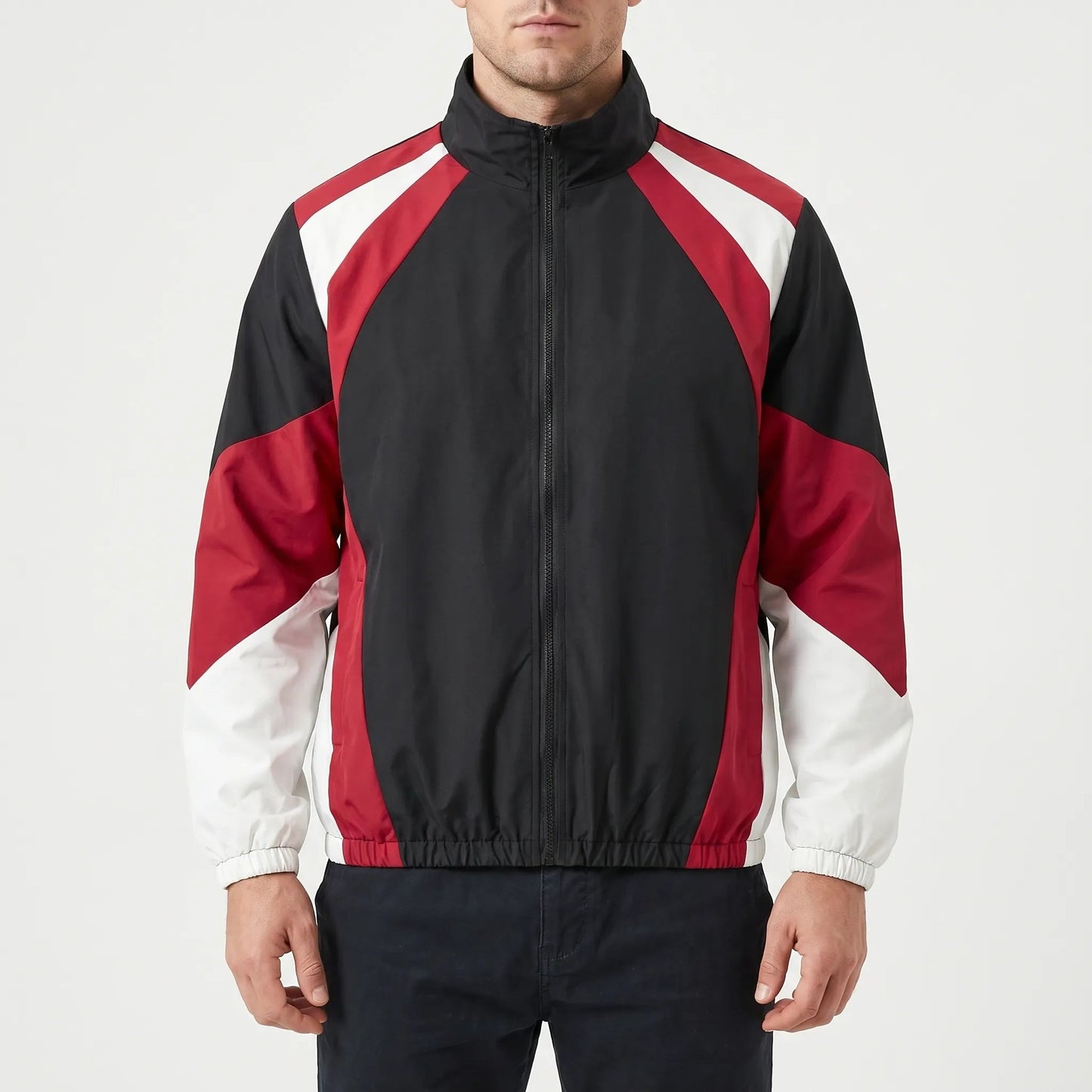 Colour-Blocked Zip-Up Jacket | Men's Jacket 1