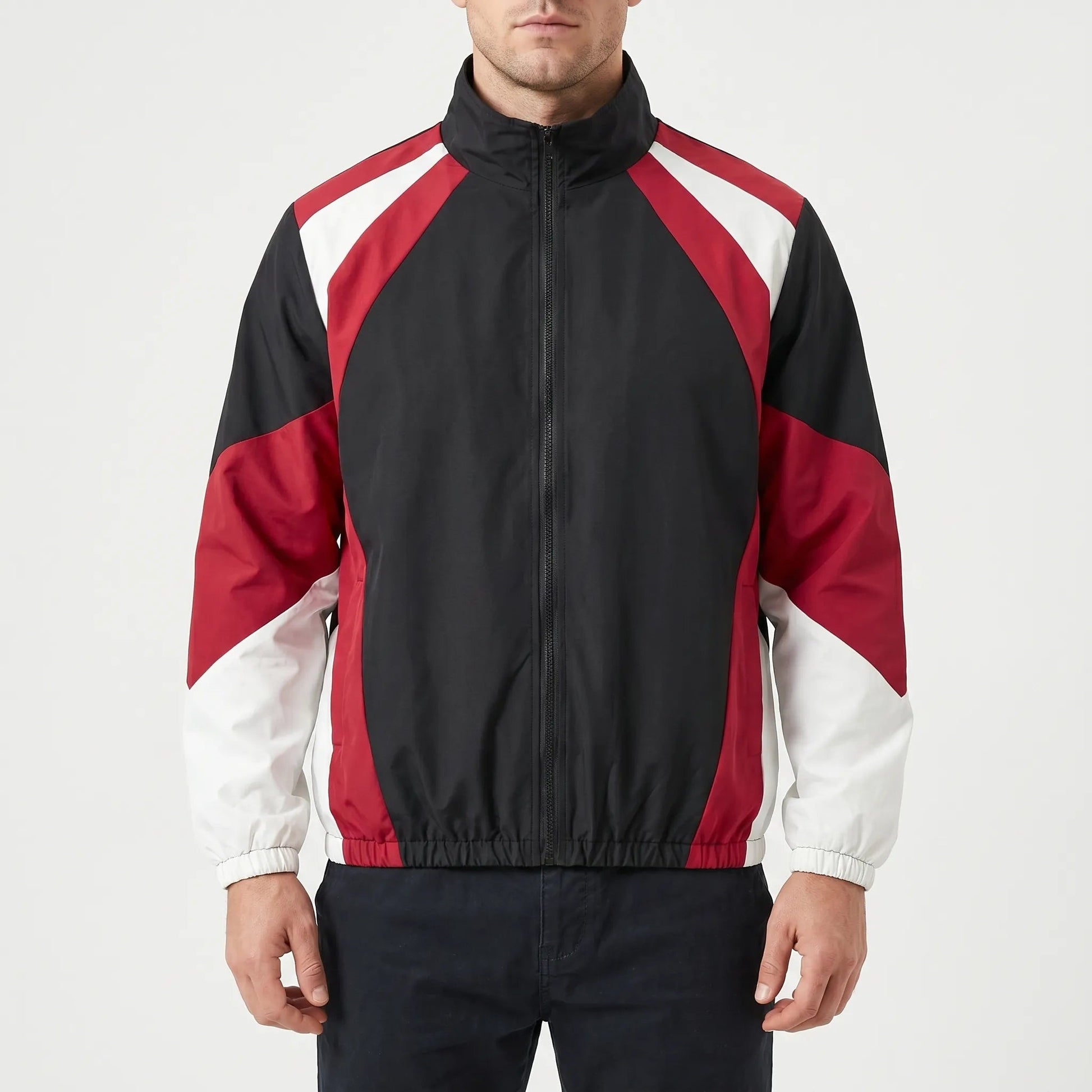 Colour-Blocked Zip-Up Jacket | Men's Jacket 1