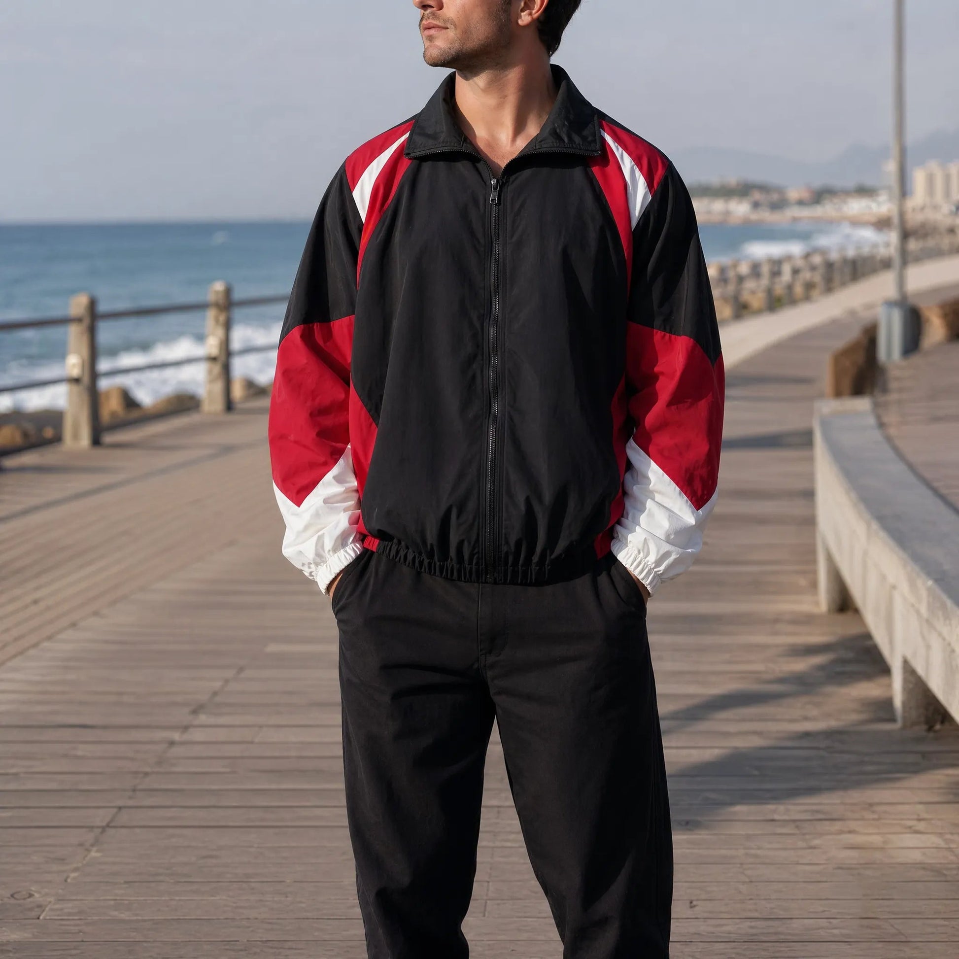 Colour-Blocked Zip-Up Jacket | Men's Jacket 2