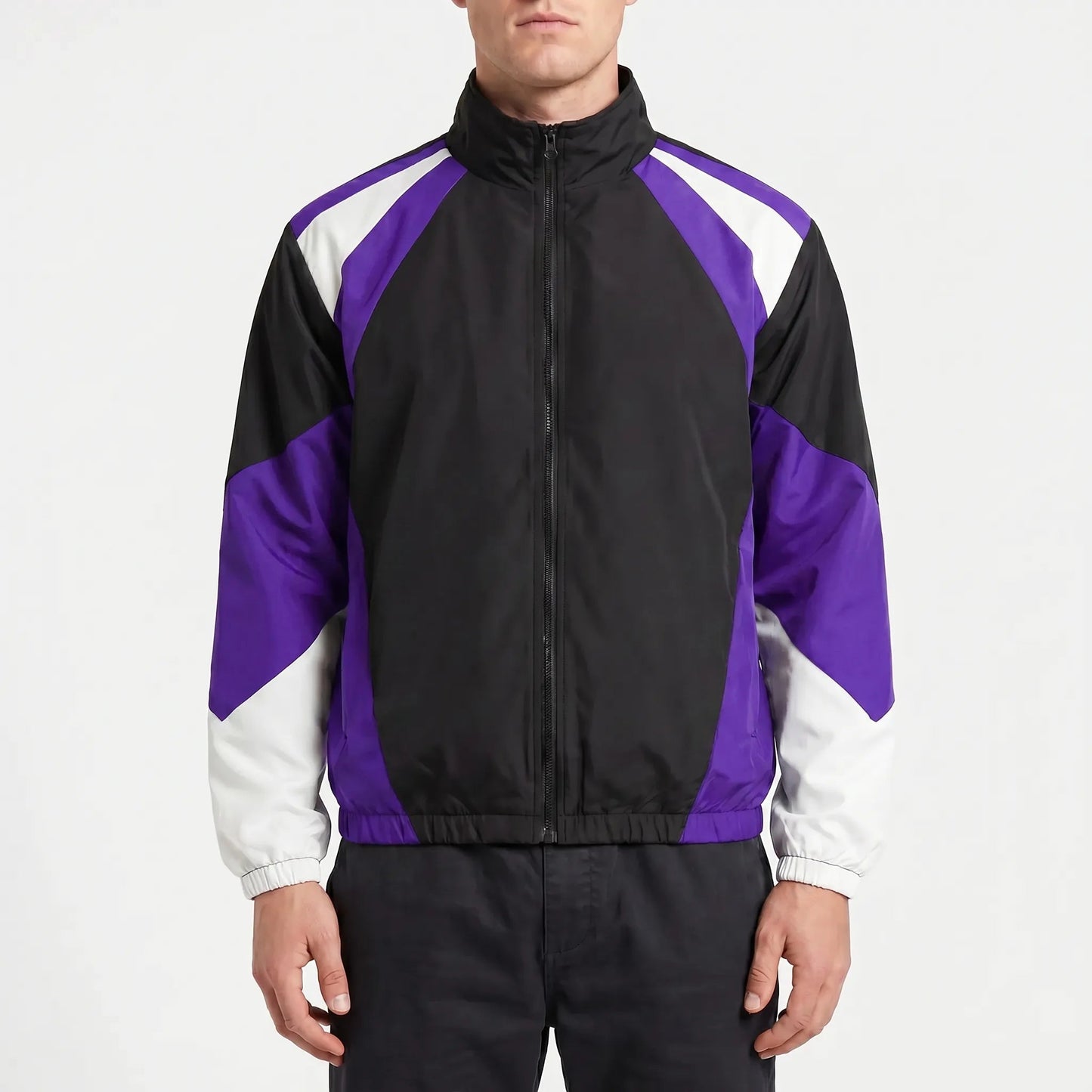 Colour-Blocked Zip-Up Jacket | Men's Jacket 8