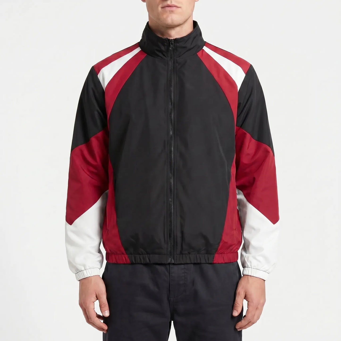 Colour-Blocked Zip-Up Jacket | Men's Jacket 9