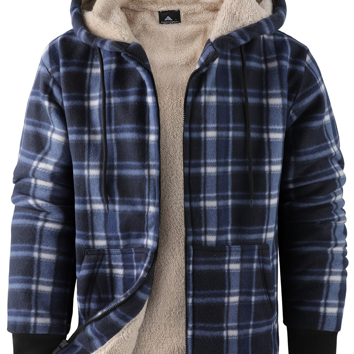 Colton | Men's Hooded Flannel Shirt Jacket with Sherpa Lining 0