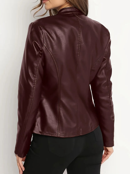 Danielle | Women's Zip-Up Moto Jacket 7