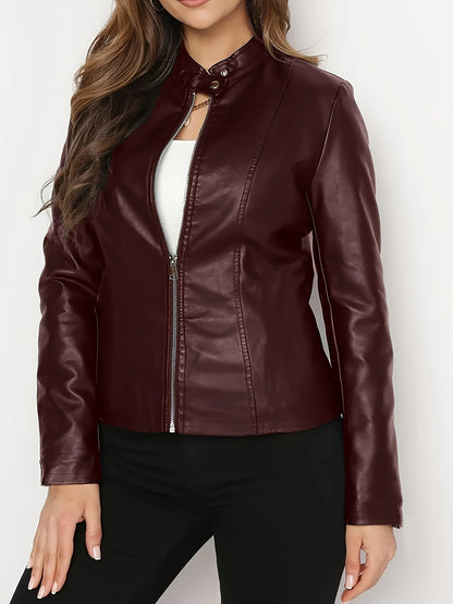 Danielle | Women's Zip-Up Moto Jacket 8