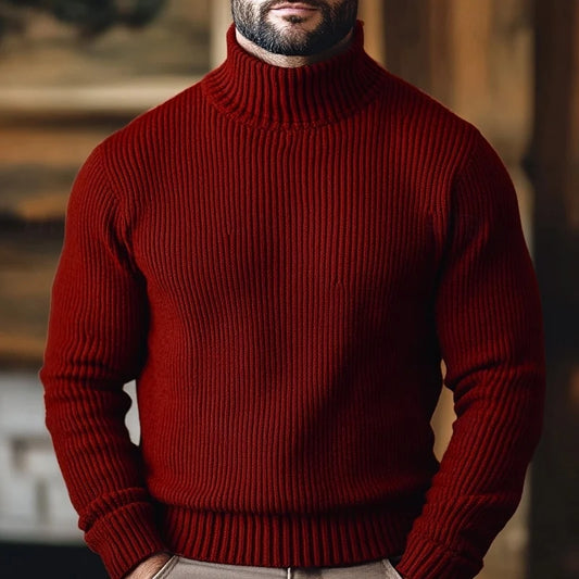 Dean | Ribbed Turtleneck Jumper for Men 0