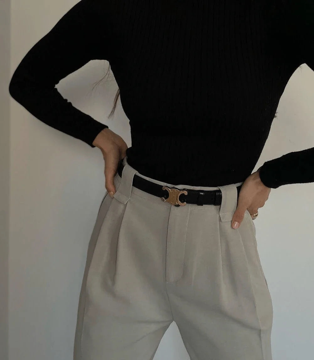 Designer Belt with Golden Accent | Fashion Accessory 1