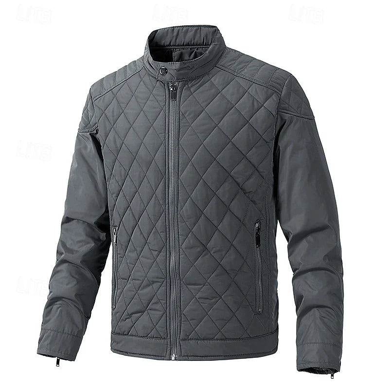 Diamond-Quilted Stand-Collar Jacket | Women's Outerwear 9