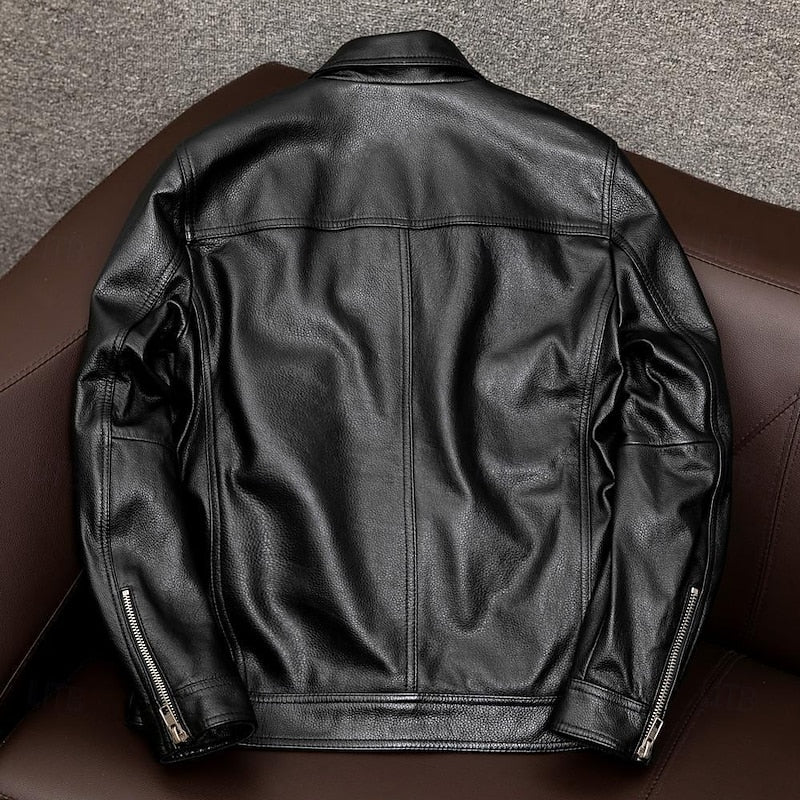 Donovan | Classic Leather Biker Jacket 2
