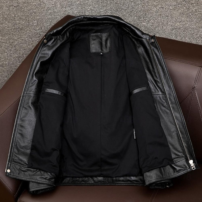 Donovan | Classic Leather Biker Jacket 3