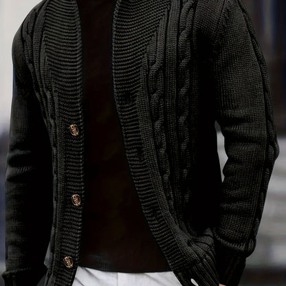 Donovan | Men’s Cable-Knit Button Cardigan 0