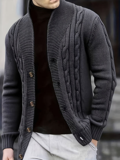 Donovan | Men’s Cable-Knit Button Cardigan 6