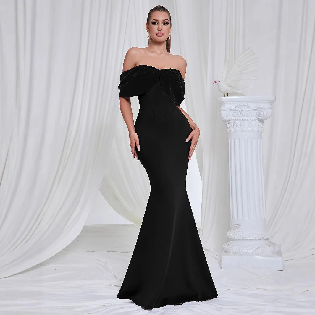 Elegant Off-Shoulder Mermaid Evening Dress | Formal Gowns 1