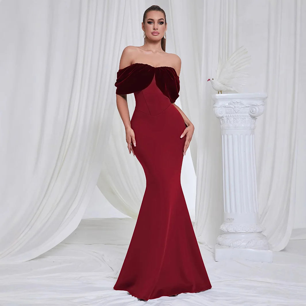 Elegant Off-Shoulder Mermaid Evening Dress | Formal Gowns 2