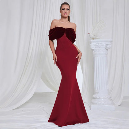 Elegant Off-Shoulder Mermaid Evening Dress | Formal Gowns 2