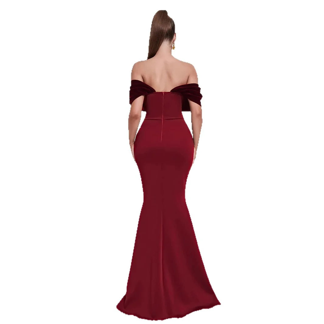 Elegant Off-Shoulder Mermaid Evening Dress | Formal Gowns 3