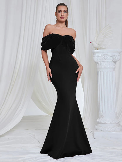 Elegant Off-Shoulder Mermaid Evening Dress | Formal Gowns 5
