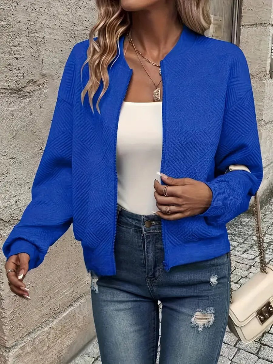 Emma Quilted Cropped Bomber Jacket for Women 9