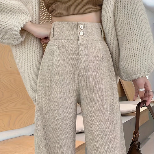 Estella | High-Waisted Wide-Leg Trousers 0