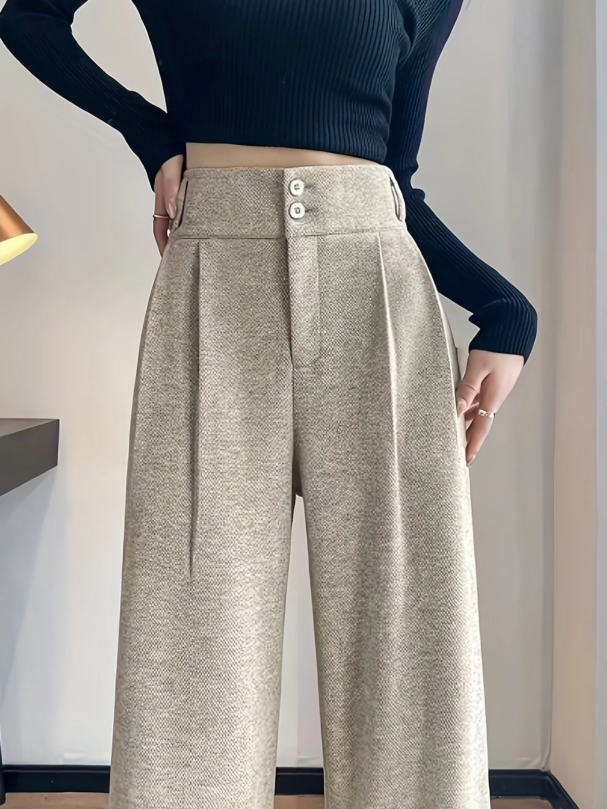 Estella | High-Waisted Wide-Leg Trousers 1