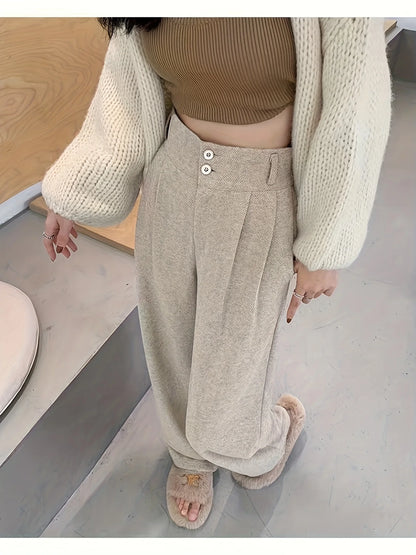 Estella | High-Waisted Wide-Leg Trousers 4