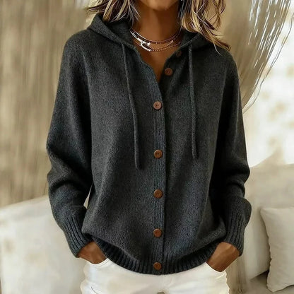 Estella | Women's Hooded Button-Front Cardigan Sweater 4
