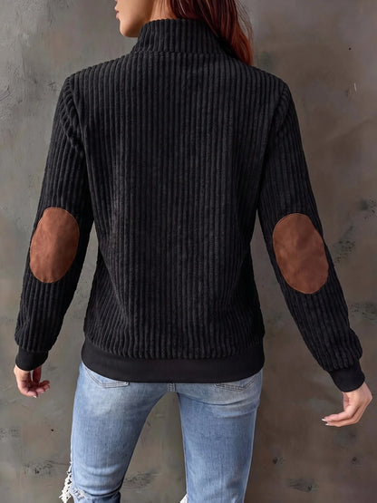 Everly | Half-Zip Ribbed Pullover for Women 4
